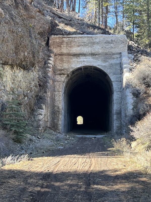 Tunnel along California's Bizz Johnson Trail | Photo by Cindy Barks