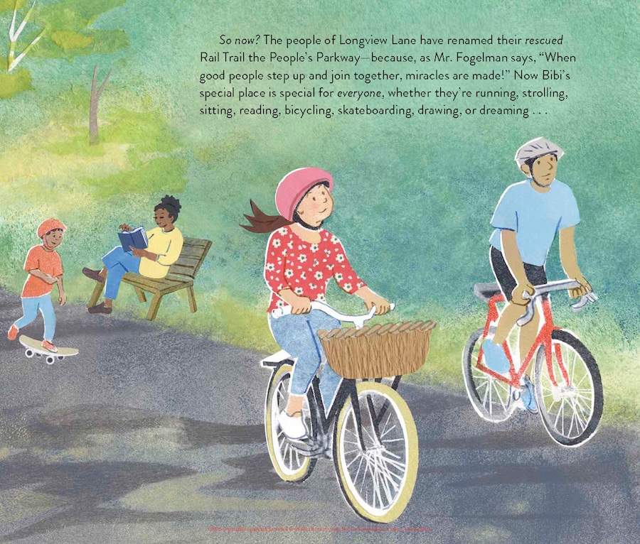 BIBI STEPS OUT!. Text copyright © 2026 by Roni Schotter. Illustrations copyright © 2026 by Christy Hale. Reproduced by permission of the publisher, Candlewick Press, Somerville, MA.