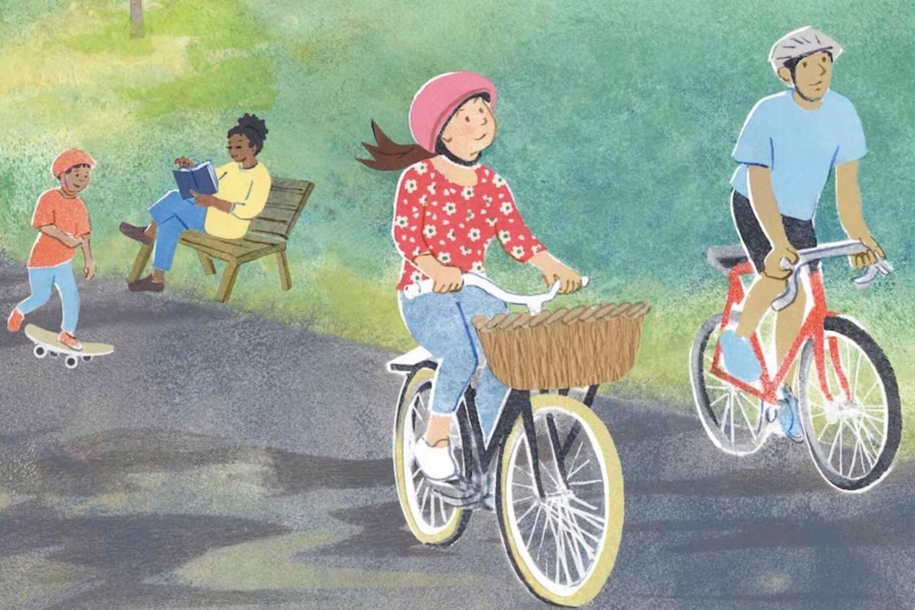 BIBI STEPS OUT!. Text copyright © 2026 by Roni Schotter. Illustrations copyright © 2026 by Christy Hale. Reproduced by permission of the publisher, Candlewick Press, Somerville, MA.