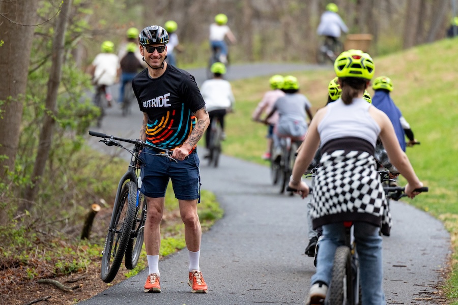Students from Dr. Martin Luther King Jr. Middle School during their Riding for Focus class | Photo by Brian Rimm